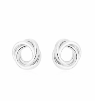 BRINCO CIRCULO LISO M RODIO BRANCO