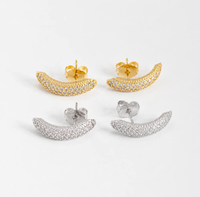 BRINCO EAR HOOK CRAVEJADO OURO