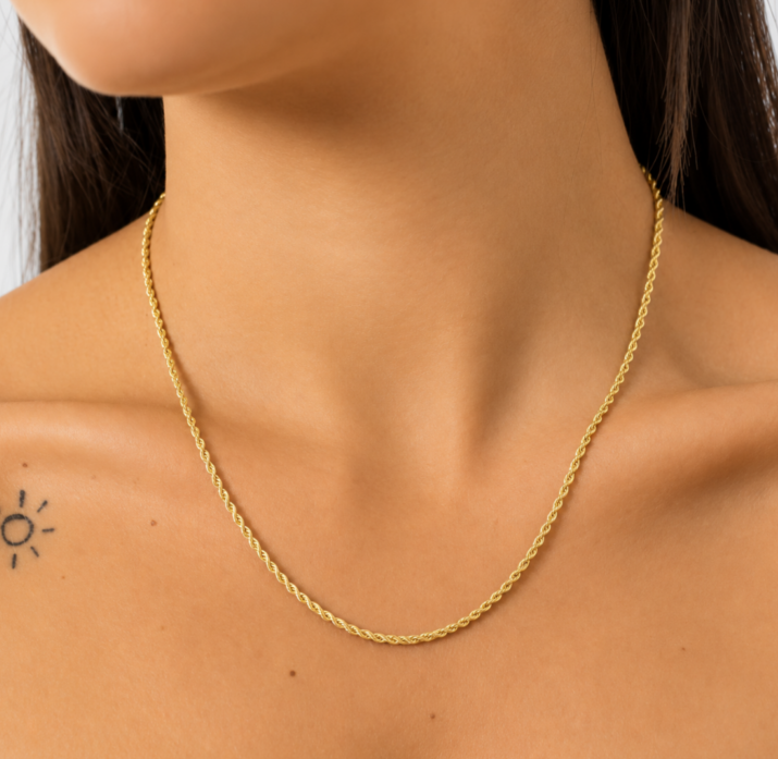 COLAR CORDÃO BAIANO 2MM OURO