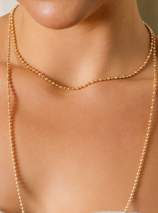 CHOKER BOLINHA FOSCA E LISA OURO