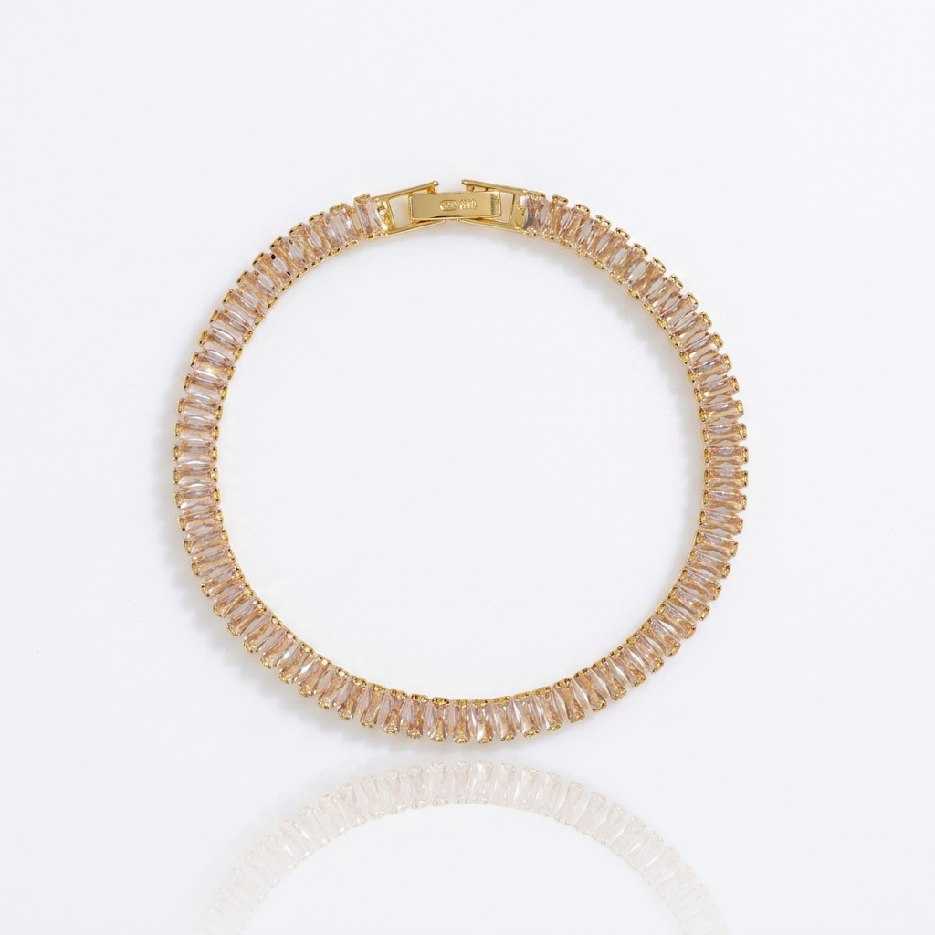 PULSEIRA RIVIERA BAGUETE CRISTAL