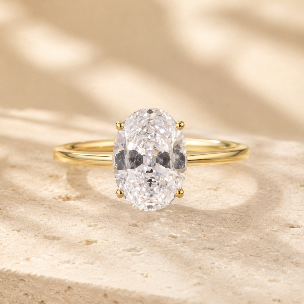 ANEL SOLITARIO OVAL 