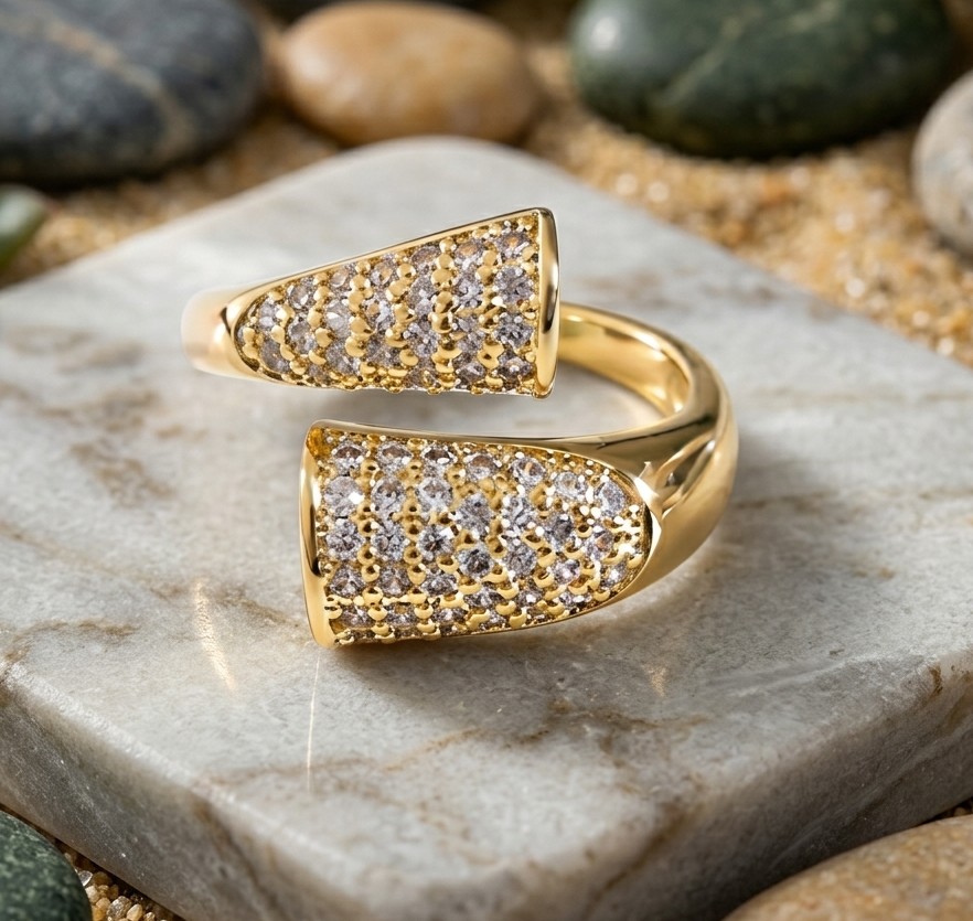 ANEL GOLD LUXY CRAVEJADO OURO